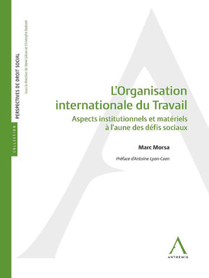 cover image of L'Organisation internationale du Travail